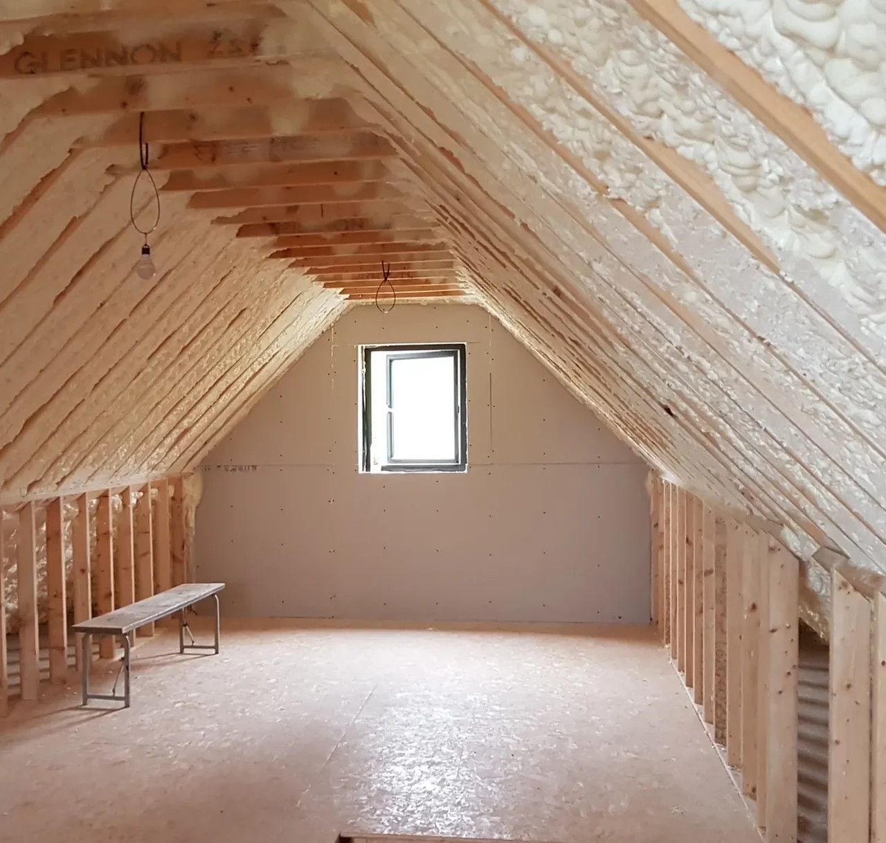 attic insulation installation